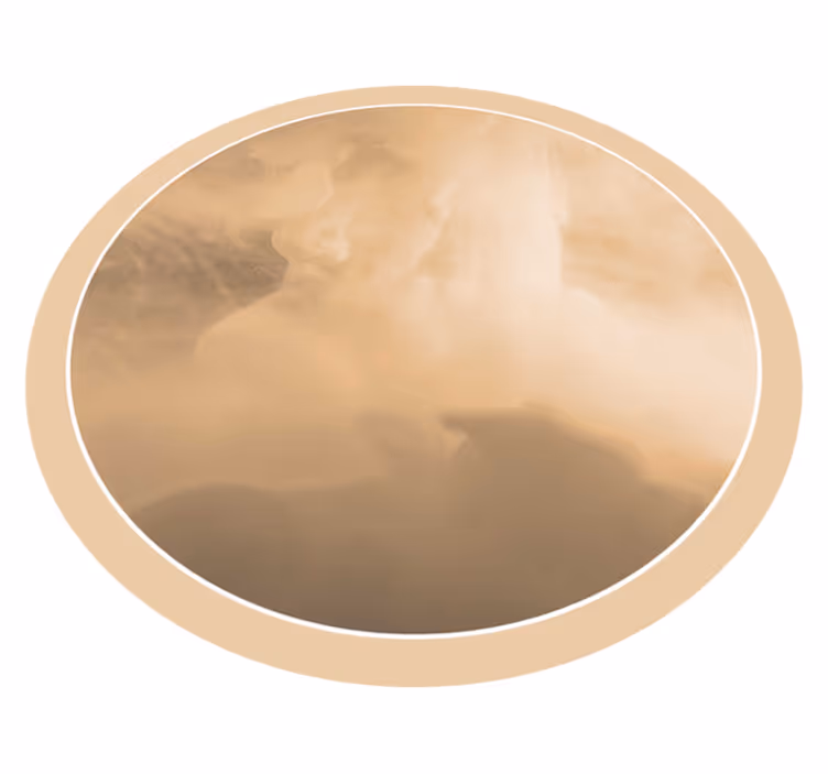 Vinyl teppich bad sanfte creme wellen - TenStickers