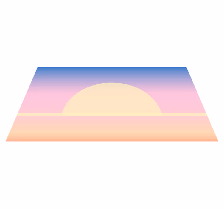 Vinyl Teppich Natur sonnenaufgangsverlauf - TenStickers