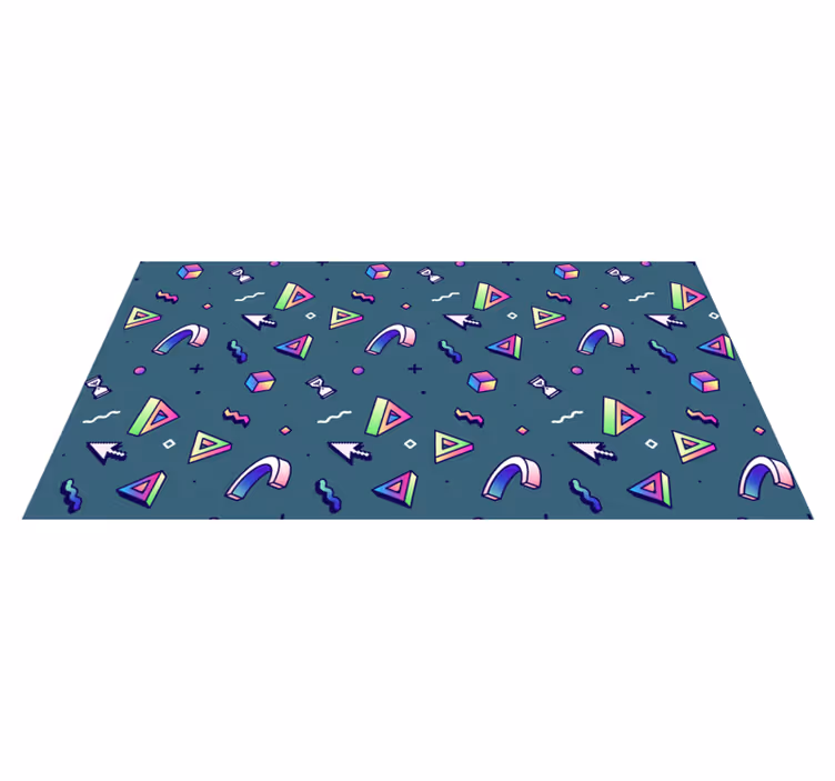Vinyl Teppich Textur geometrische farbspritzer - TenStickers