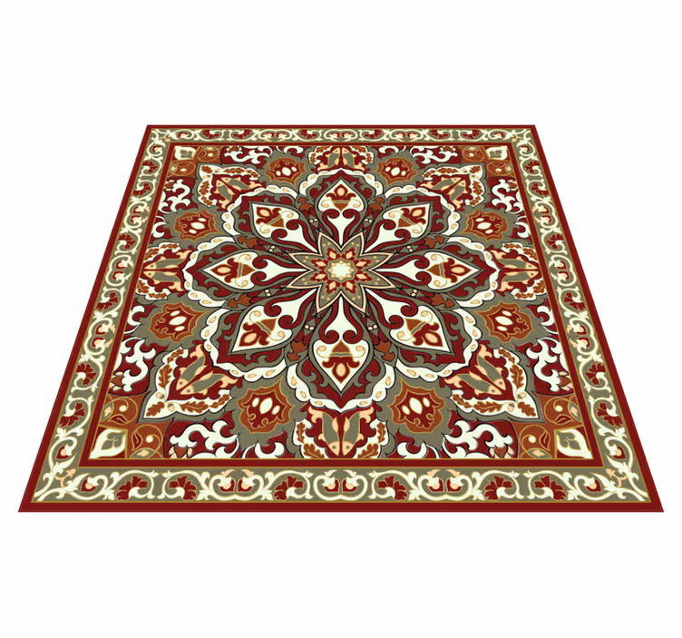 Vinylteppich Mosaik detailliertes blumenmotiv - TenStickers