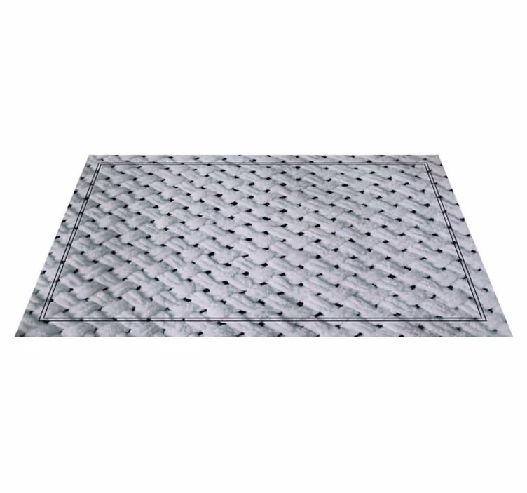 Vinyl Teppich Textur elegantes strickmuster - TenStickers