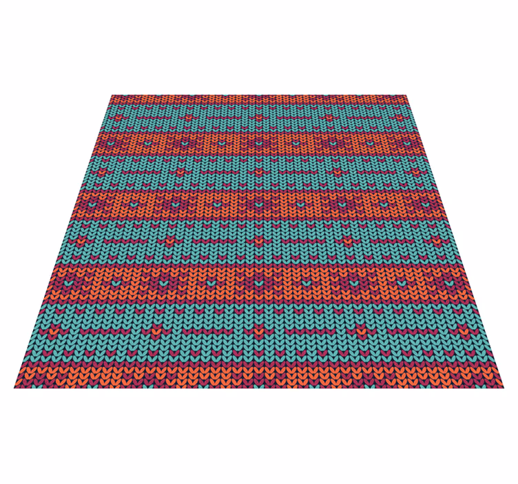 Vinyl teppich ethnisch mit lebhaftem geometrischen muster - TenStickers