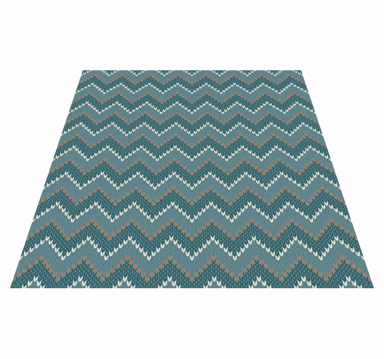 Vinyl Teppich ethnisch chevron-wellenmotiv - TenStickers