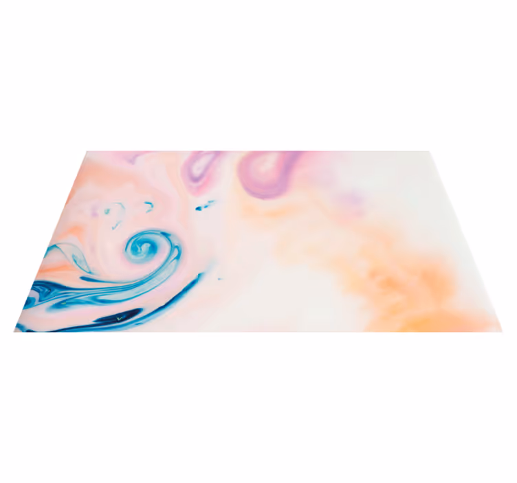 Vinyl Teppich Marmor bunter flüssigkeitswirbel - TenStickers