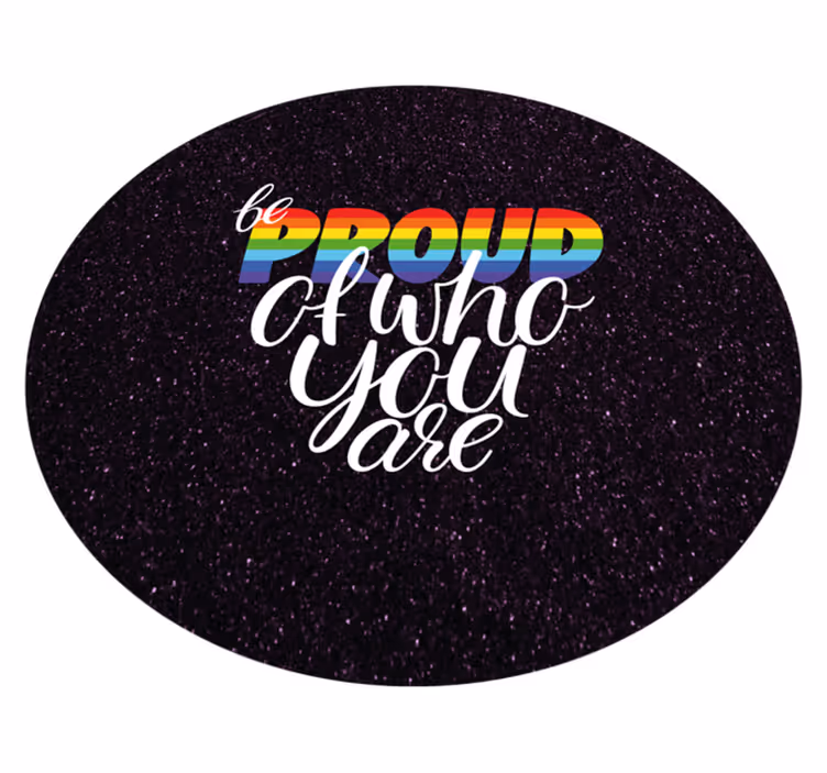 Vinyl Teppich Text stolzes nachrichtendesign - TenStickers