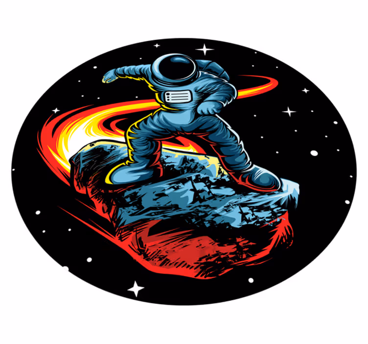 Vinyl Teppich Sterne kosmisches abenteuer - TenStickers