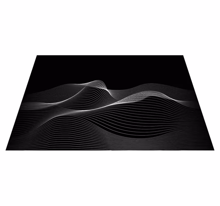Vinyl Teppich modern fließende linienmuster - TenStickers