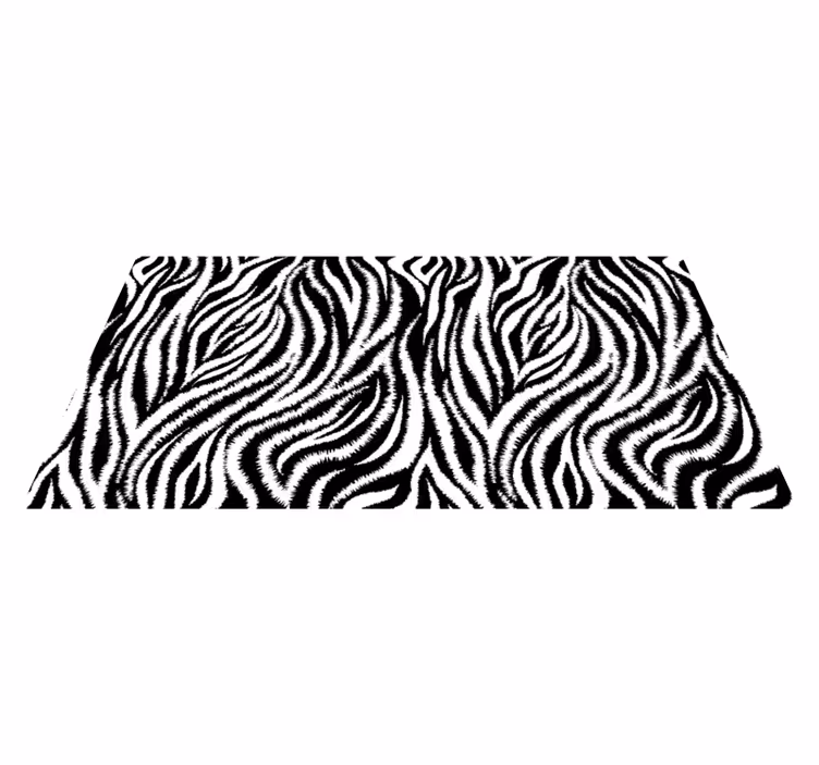 Vinyl teppich tiermuster zebra streifen print - TenStickers