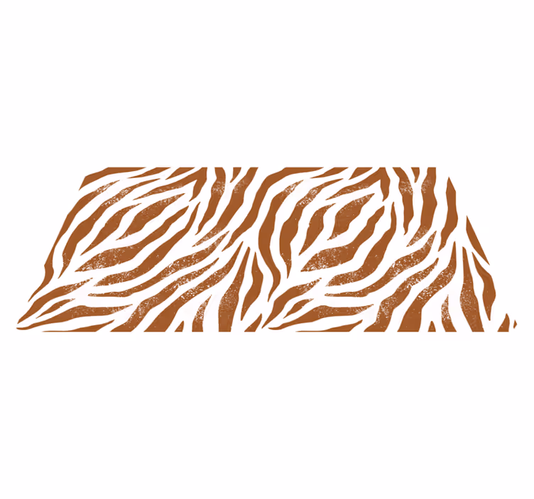 Vinyl Teppich Tiermuster rustikale zebrastreifen - TenStickers