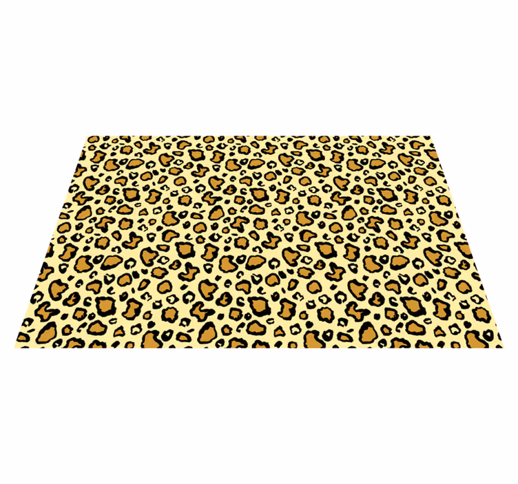 Vinyl Teppich Tiermuster leopardenmuster verspielt - TenStickers