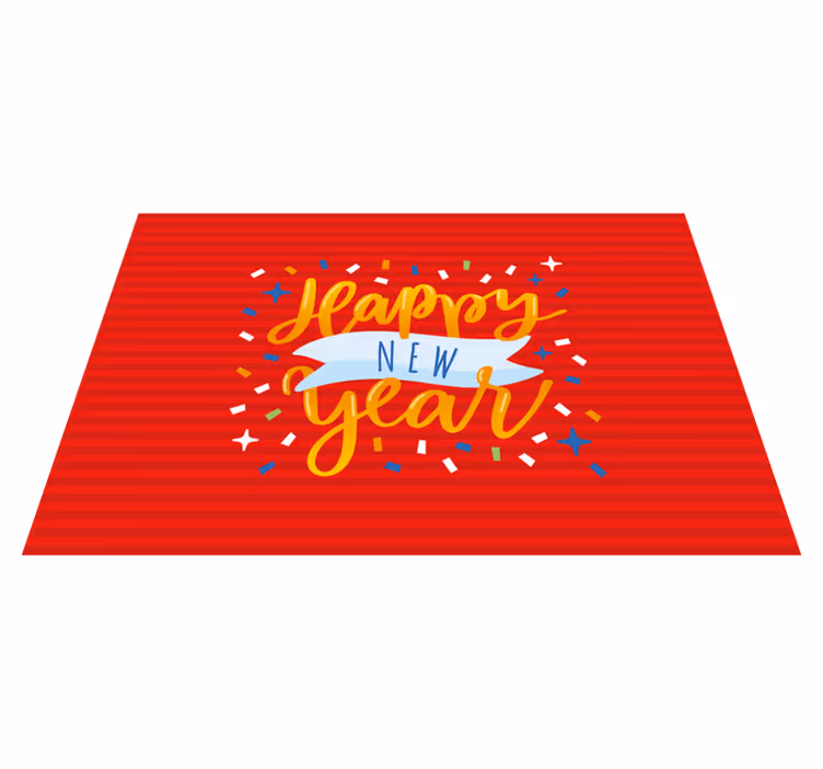 Vinyl Teppich Weihnachten neujahrsfeier - TenStickers