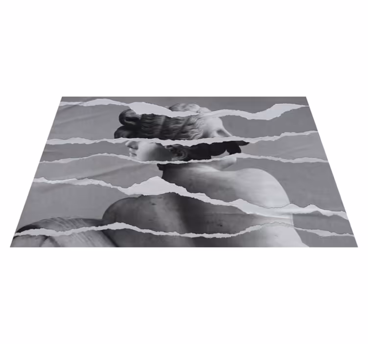 Vinyl Teppich Imitation Struktur zerrissener papiereffekt - TenStickers