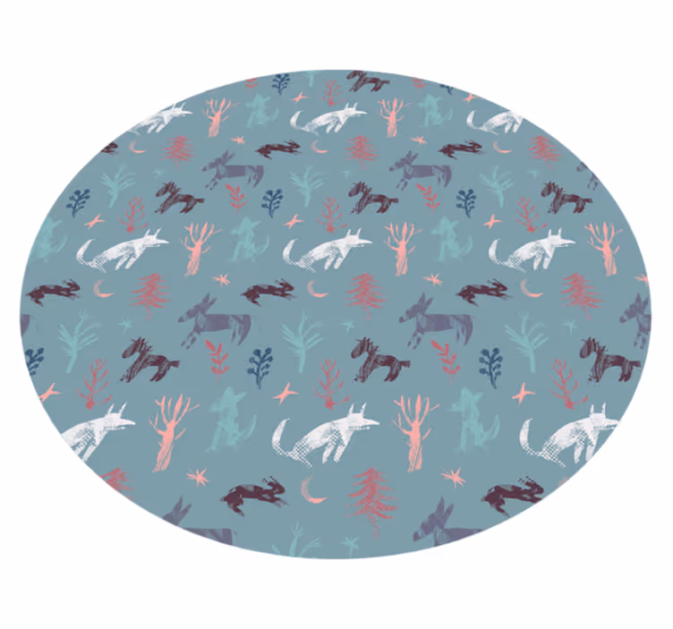 Vinyl Teppich Tiermuster von der natur inspirierte kreaturen - TenStickers