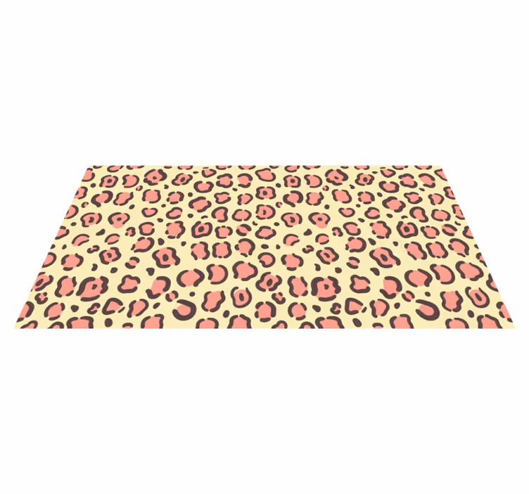 Vinyl Teppich Tiermuster akzente im leopardenmuster - TenStickers