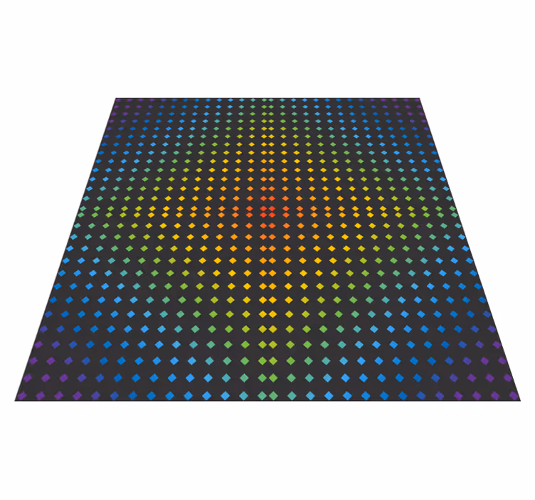 Vinyl Teppich Jugendzimmer regenbogen-diamant-design - TenStickers