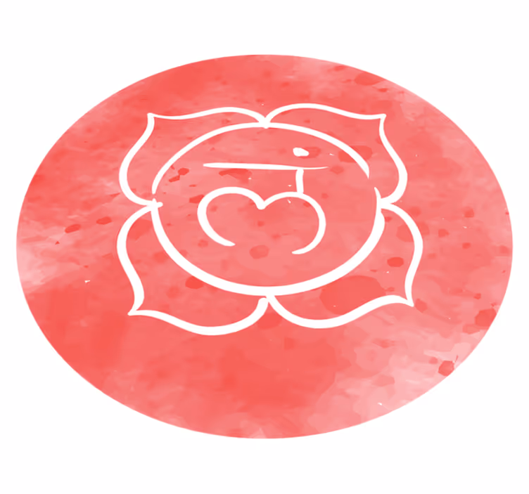 Vinylteppich Symbol des Wurzelchakras - TenStickers