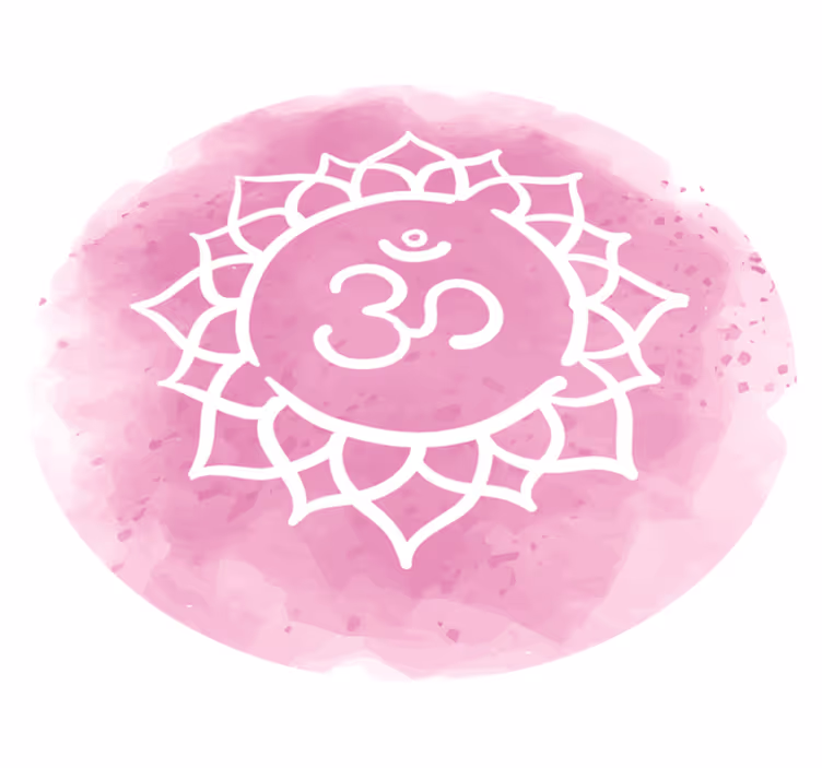 Vinyl Teppich Mandala rosa lotussymbol - TenStickers