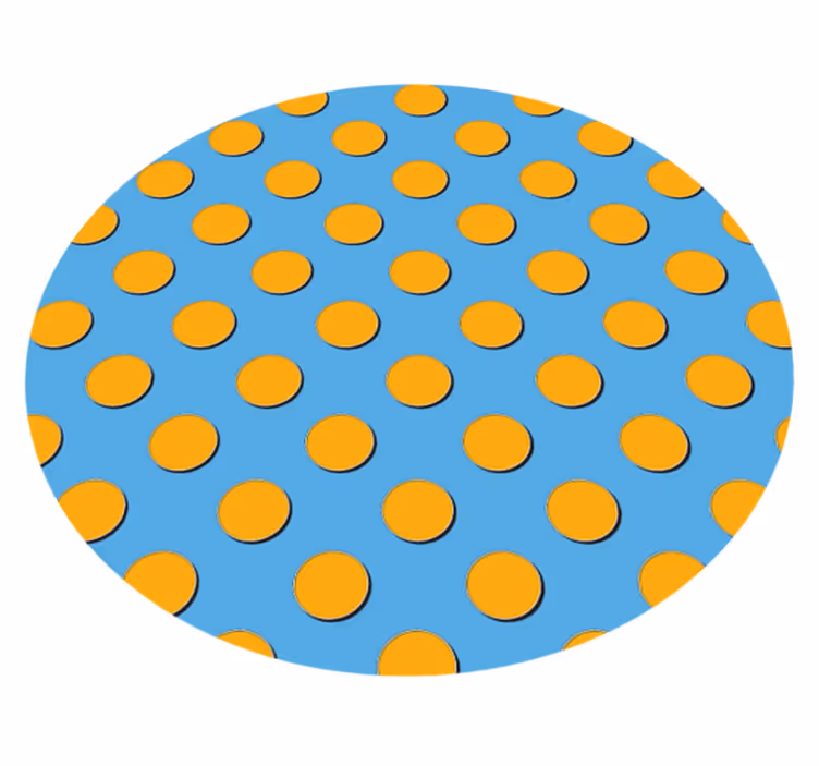 Vinyl Teppich geometrisch helle tupfen - TenStickers