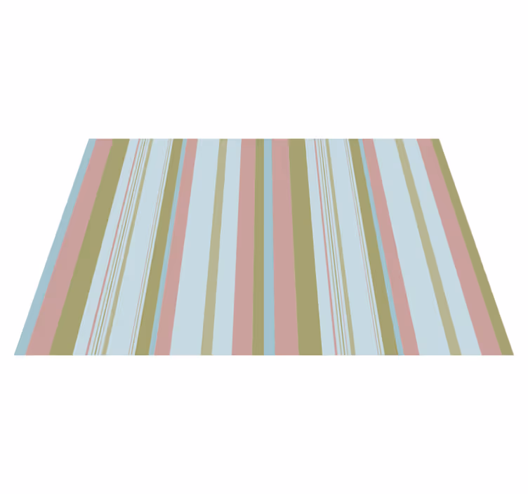 Vinylteppich Streifen buntes pastellmuster - TenStickers