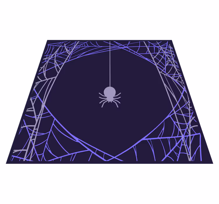 Vinyl teppich halloween spinnennetz muster - TenStickers