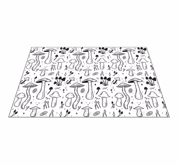Vinyl Teppich Natur pilz-laune - TenStickers