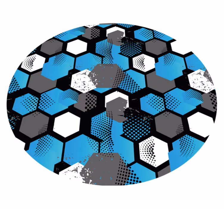 Vinyl Teppich geometrisch sechseckiges muster verstärken - TenStickers