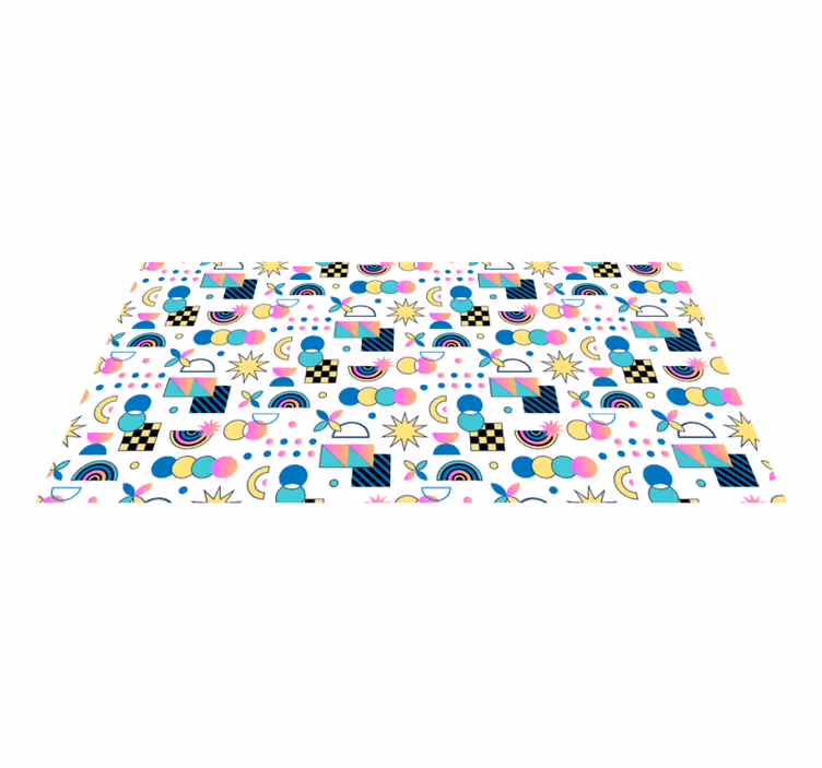 Vinylteppich Vintage Abstrakte geometrische formen - TenStickers