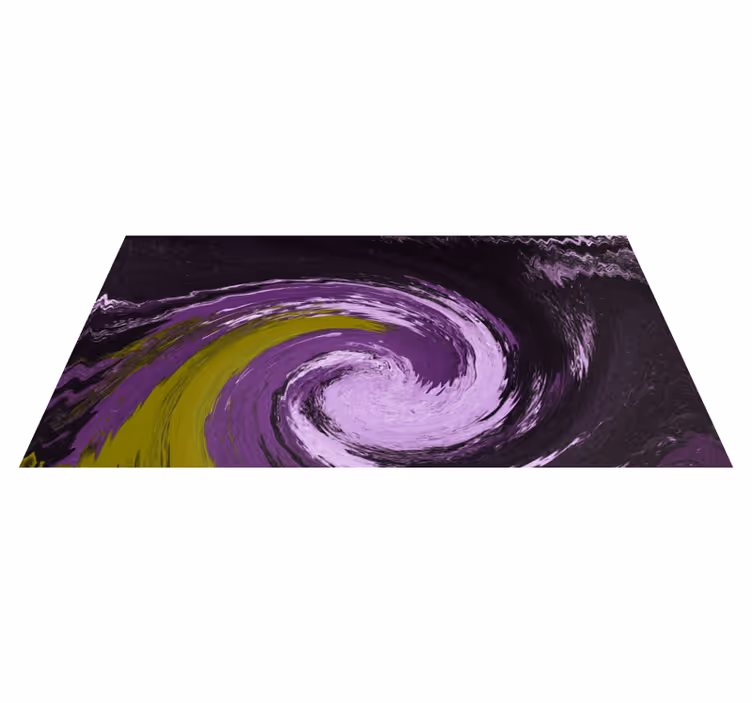 Vinyl Teppich Jugendzimmer spiralförmige farbströme - TenStickers
