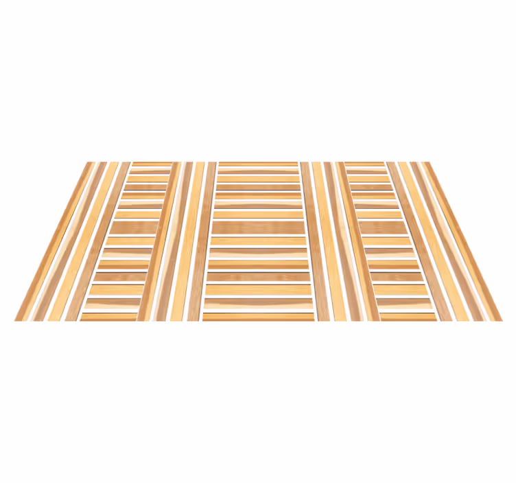 Vinylteppich Streifen stilvolle holz - TenStickers