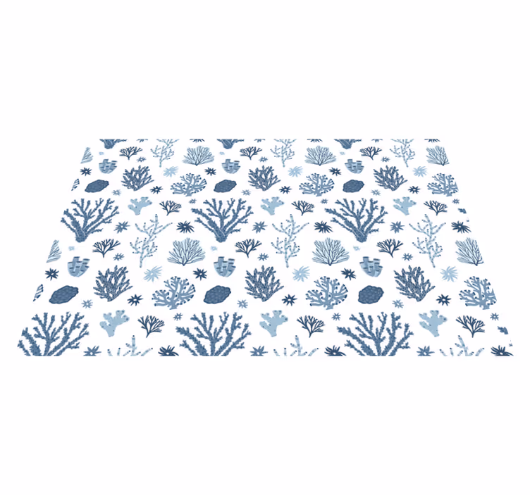 Vinyl Teppich Natur korallenriffmuster - TenStickers