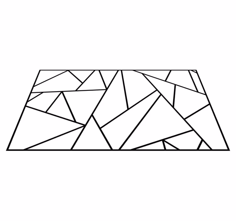Vinylteppich minimalistisch geometrische Linien - TenStickers
