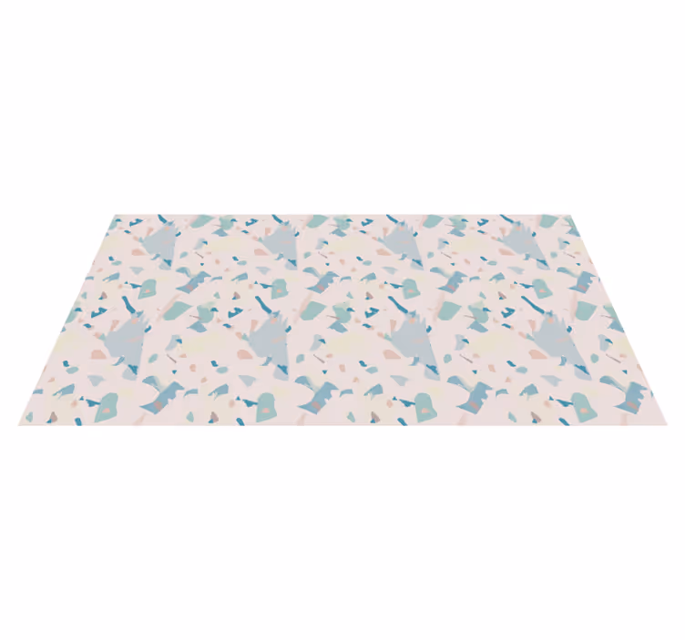 Vinyl Teppich Marmor pastell abstrakte formen - TenStickers