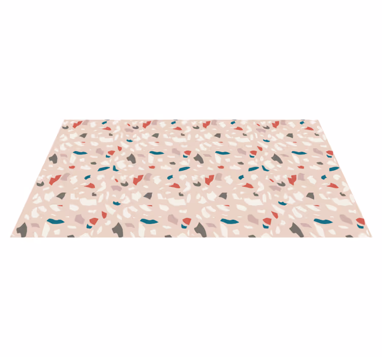 Vinyl Teppich Imitation Struktur buntes terrazzomuster - TenStickers