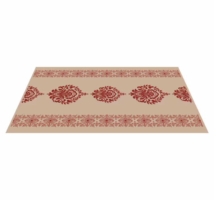 Vinyl Teppich modern dekoratives blumenmotiv - TenStickers