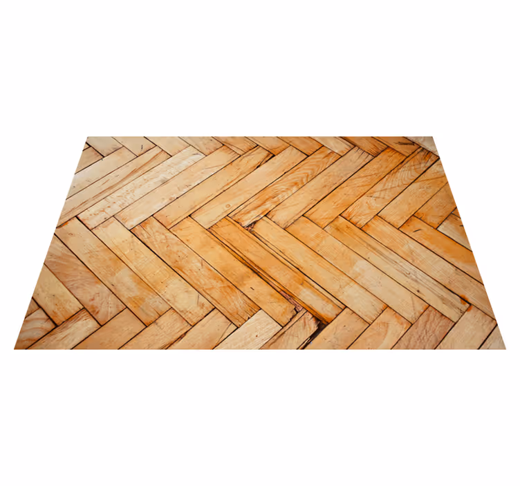 Vinylteppich holzoptik fischgrätmuster - TenStickers