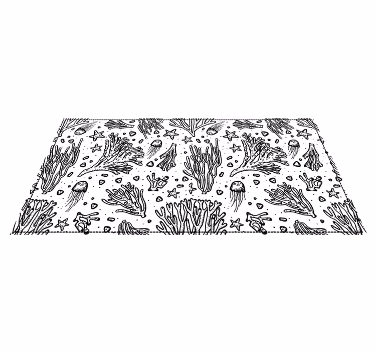 Vinylteppich Tier monochromes Ozeanmotiv - TenStickers