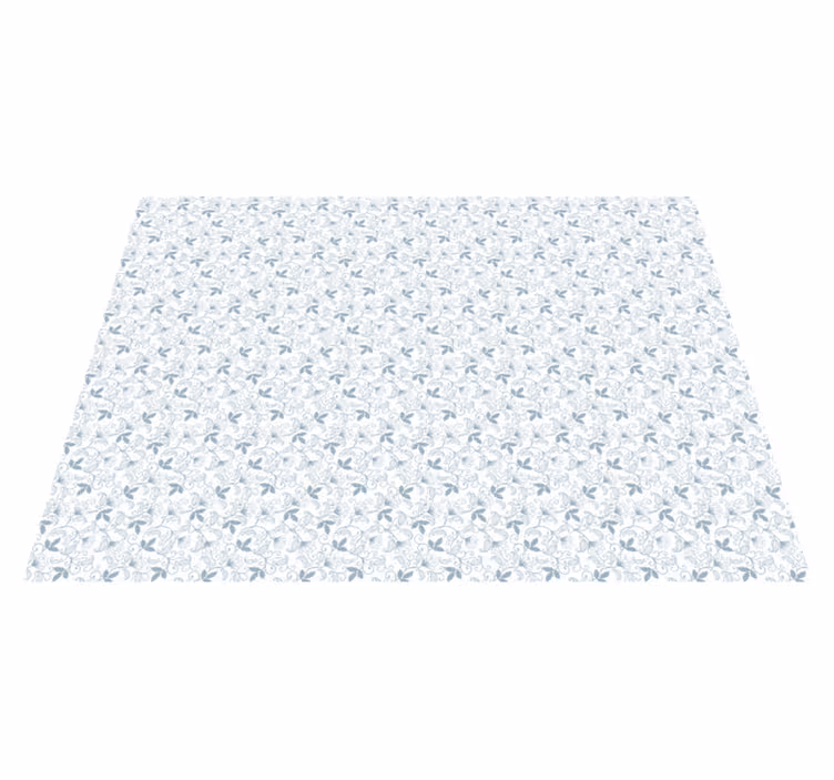 Vinyl Teppich Blumen elegantes blumenmuster - TenStickers