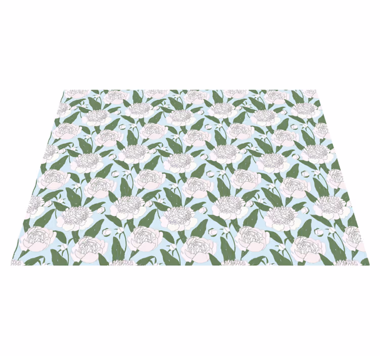 Vinyl Teppich Blumen blütenpracht Eleganz - TenStickers