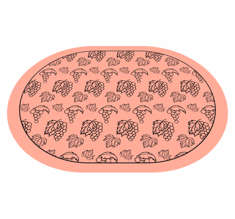 Vinyl Teppich Blumen botanisches traubenmuster - TenStickers