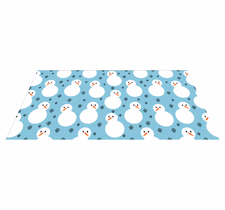 Vinyl Teppich Weihnachten schneemann festliche oberfläche - TenStickers