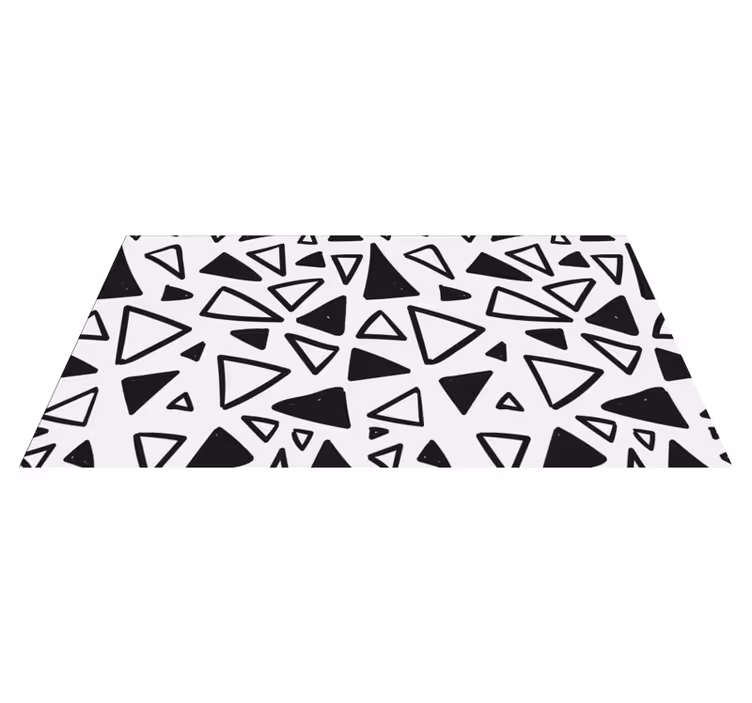 Vinyl Teppich geometrisch abstrakt dreieckig - TenStickers