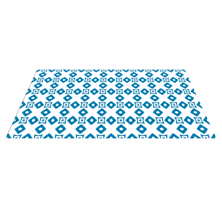 Vinyl Teppich geometrisch diamant-motiv - TenStickers