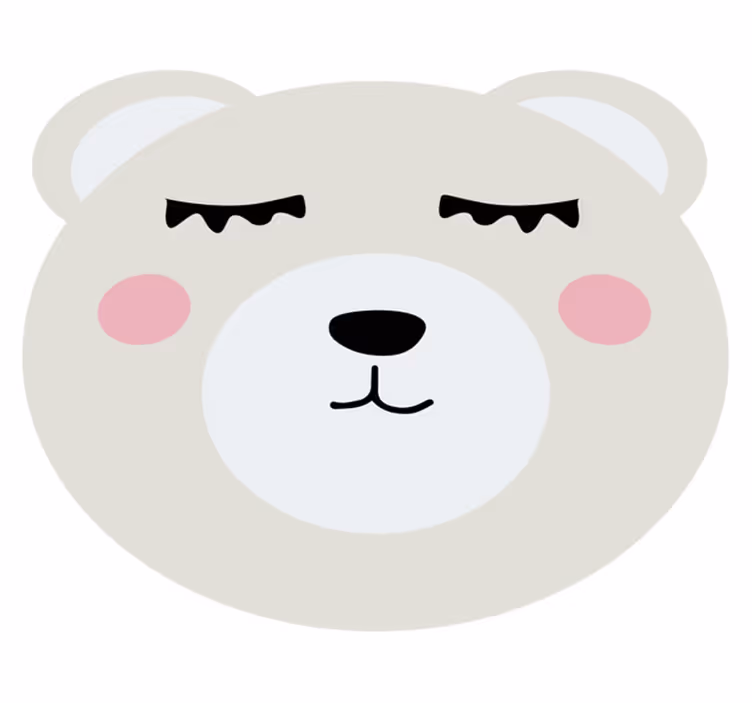 Vinyl Teppich Kinder bärengesichtsdesign - TenStickers
