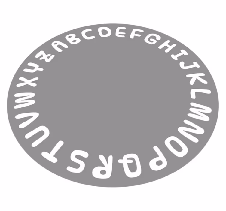 Vinyl Teppich Alphabet alphabetkreis - TenStickers