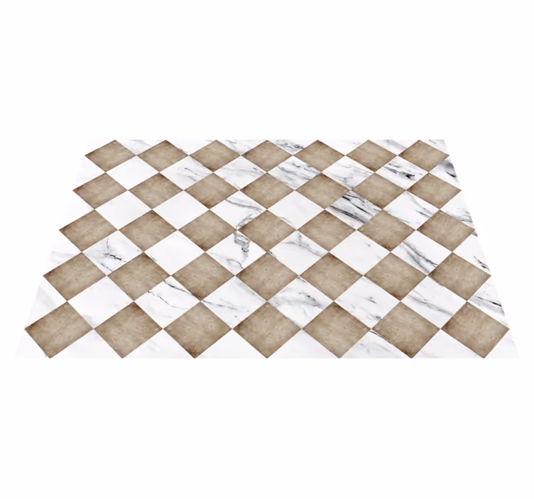 Vinyl Teppich Marmor marmor diagonal - TenStickers