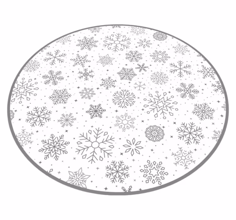 Vinyl Teppich Weihnachten feiertags-schneeflocken - TenStickers