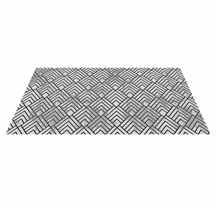 Vinyl Teppich geometrisch geometrischer winkel - TenStickers