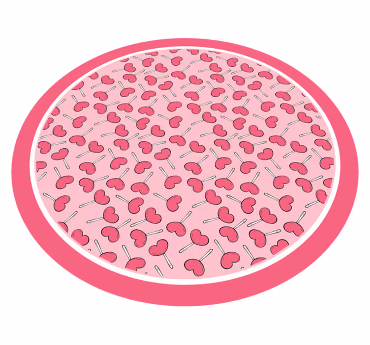 Vinyl Teppich Baby kirschfreude kreis - TenStickers
