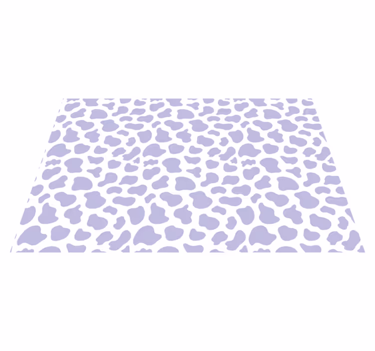 Vinylteppich Animal Print Lila kuh-print - TenStickers
