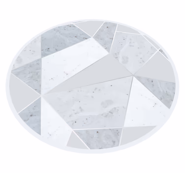 Vinyl Teppich Marmor marmor geometrisch - TenStickers